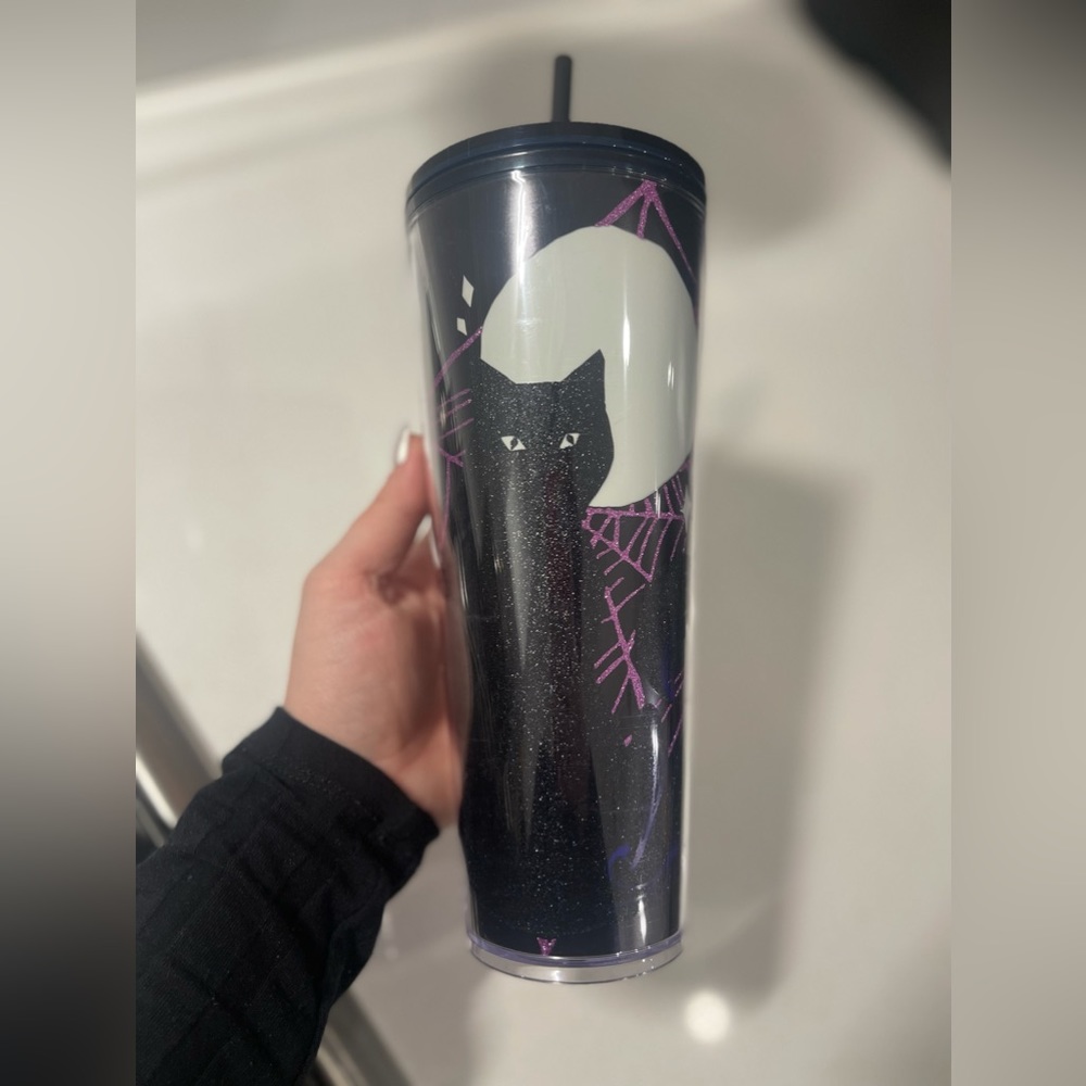 Glow in the dark Venti Starbucks Halloween tumbler cold cup
